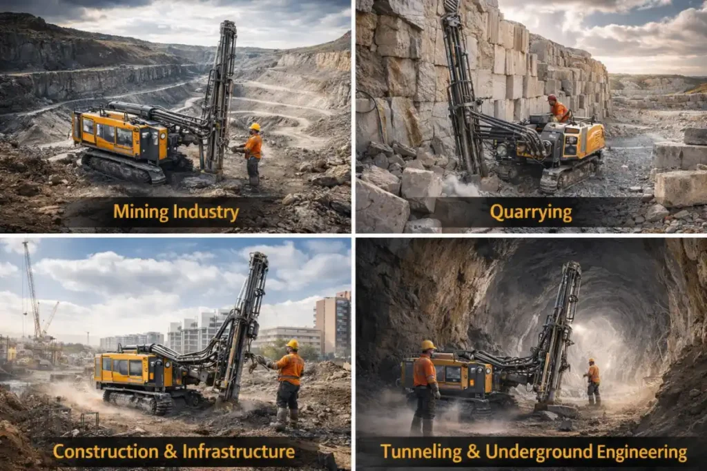 Applicantions of Top Hammer Drill Bits