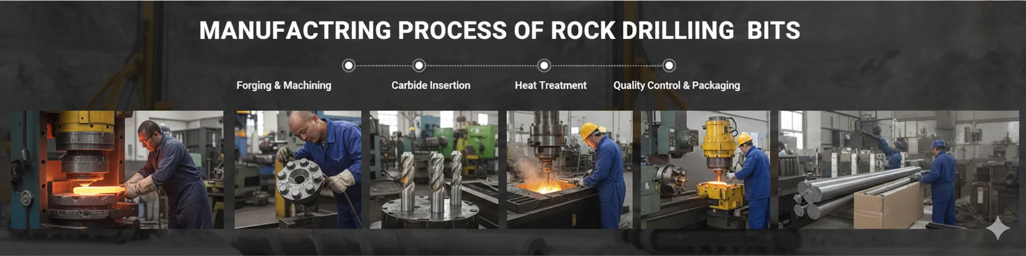 Manufacturing Process Of Rock Drilling Bits