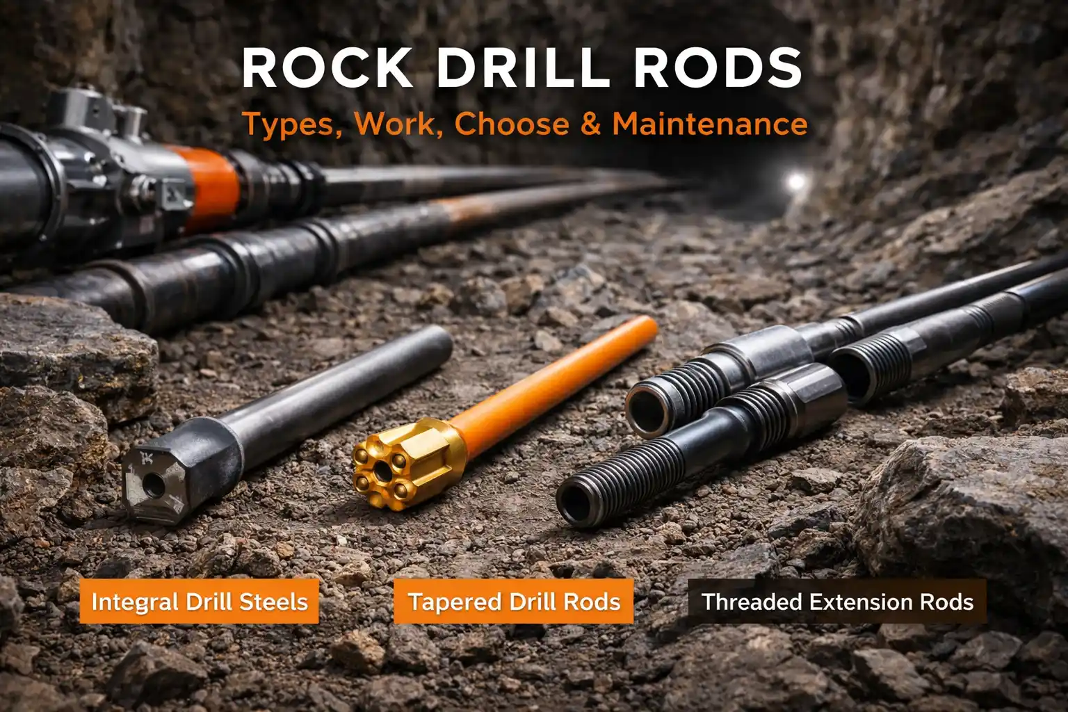 Rock Drill Rods Types-Work-Choose-Maintenance